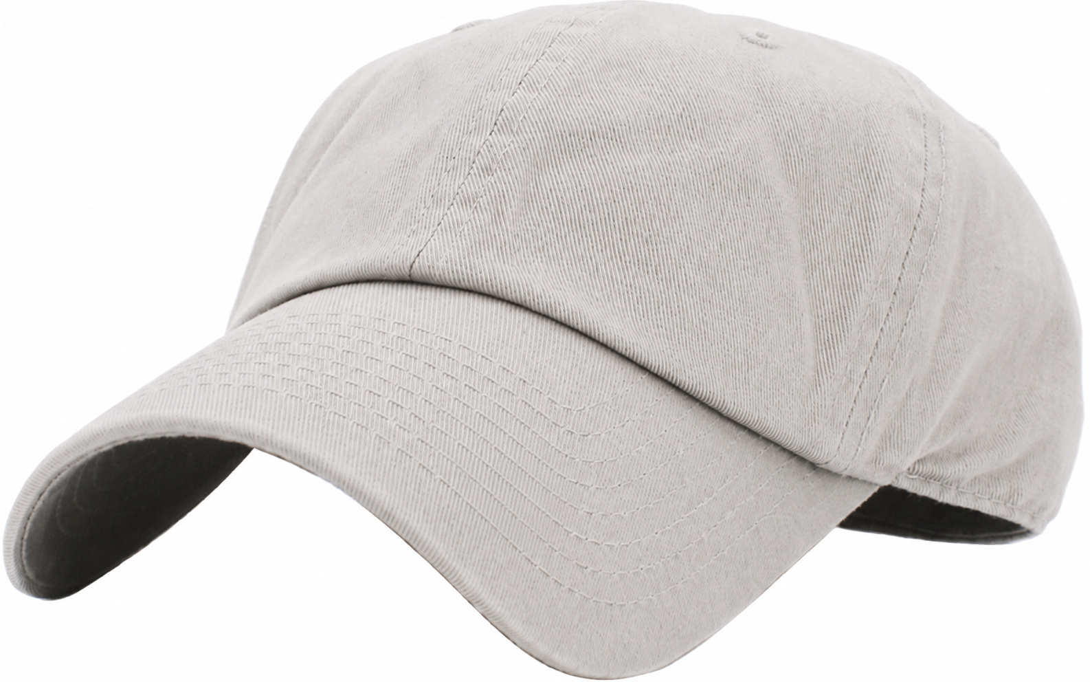 Light Grey dad hat front view